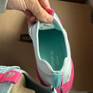 Clove Women's Pink and White Shoes